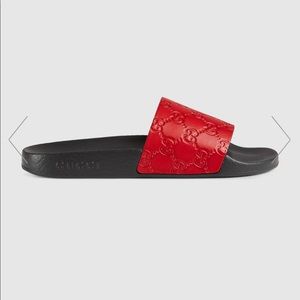 Gucci Shoes - Gucci leather red slides Gucci Shoes - Gucci leather red slides